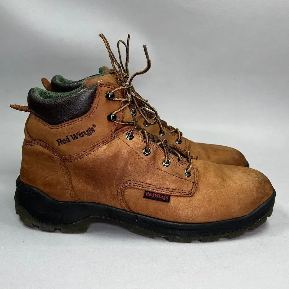 Red Wing Men's Size 14 Brown Leather Work Sport Hunt Soft Toe Boots‎